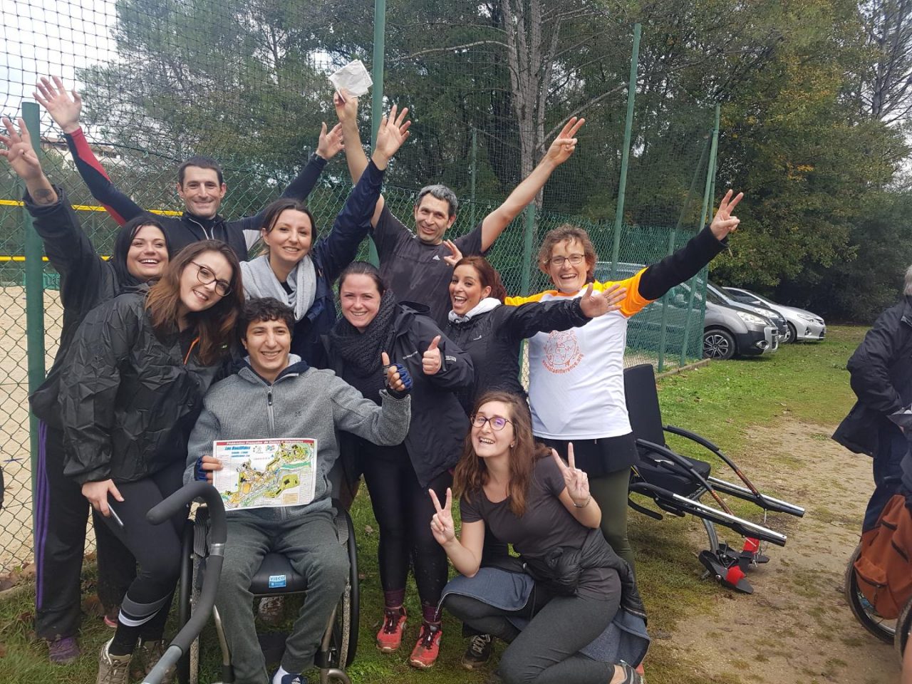 L'équipe de Cannes a participé à la Joëlette'Orientation