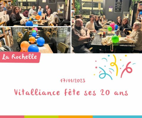 Les équipes de La Rochelle au restaurant pour les 20 ans de Vitalliance